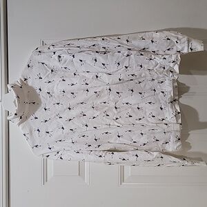 Women Turtleneck Sweater Tennis Prints Size XL